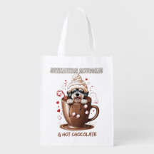 Abraços de Schnauzer e Chocolate Quente
