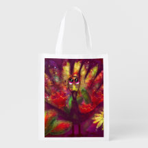 Abstrato de Whimsso Turquia Amarelo Vermelho Flora