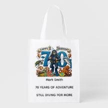 Aniversário de 70 anos de mergulhador autônomo