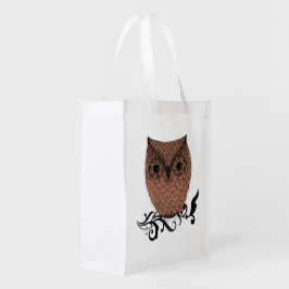 Sacola Ecológica Barn Owl Whimsical Country