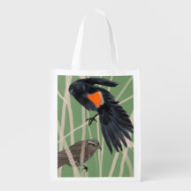 Bolsa de compra Reutilizável de Blackbird de asa v