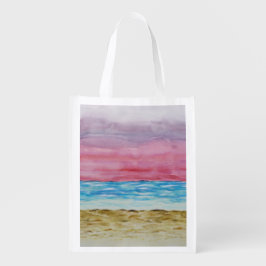 Sacola Ecológica Bolsa de compra Reutilizável do Mar Pinky