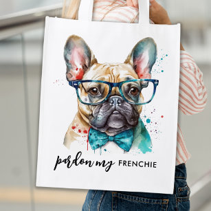 Sacola Ecológica Bulldog Francês Perdão Meu Cachorro Francês