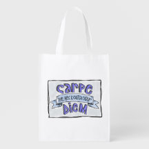 Carpe o outta dos pedaços seu saco reusável do