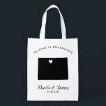 Sacola Ecológica Colorado Wedding Bag para Favor Treat Bolsa<br><div class="desc">Preencha este saco reutilizável com guloseimas para os seus convidados de casamento quando chegarem ao hotel.</div>
