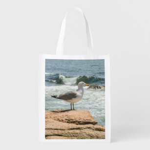 Sacola Ecológica Costa Maine Acadia Ocean Seagull