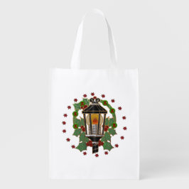 Sacola Ecológica Deco de Arte de Vidro de Lanterna de Natal