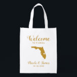 Sacola Ecológica Flórida Wedding Bag para convidados de hotel, Bols<br><div class="desc">Saco de presentes de boas-vindas de fim de semana para convidados fora da cidade para o seu casamento,  apresentando a imagem da Flórida,  com coração que você pode colocar no local exato. Preencha o bolsa com seus guloseimas favoritos.</div>