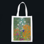 Sacola Ecológica Gustav Klimt Flower Garden Cottage Nature<br><div class="desc">Uma bela pintura de jardim - esta é uma pintura clássica de Gustav Klimt,  chamada Jardim de Algodão,  ou Jardim Bauergarten,  1907,  que é um close up de um jardim floral,  uma pintura floral colorida.</div>