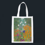 Sacola Ecológica Gustav Klimt Flower Garden Cottage Nature<br><div class="desc">Uma bela pintura de jardim - esta é uma pintura clássica de Gustav Klimt,  chamada Jardim de Algodão,  ou Jardim Bauergarten,  1907,  que é um close up de um jardim floral,  uma pintura floral colorida.</div>