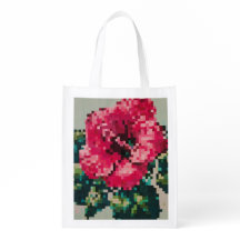 Hibisco Bold Pixel com Cores Vibrantes