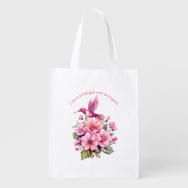 Sacola Ecológica inspiração para pássaros e flores