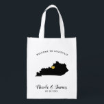 Sacola Ecológica Kentucky Wedding Bag Black & Dourado Bolsa<br><div class="desc">Encham esta bolsa de boas-vindas com guloseimas favoritas para os seus hóspedes aproveitarem quando chegarem a Kentucky!</div>