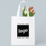 Sacola Ecológica Logotipo e texto simples<br><div class="desc">Logotipo minimalista simples e personalizado para promover sua empresa. Substitua o logotipo e o texto por você para personalizar.</div>