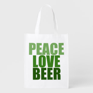 Sacola Ecológica Peace Love Beer