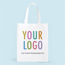 Saco de compras reutilizável personalizado com o l