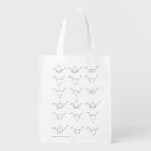 Saco de papel do guindaste de Origami