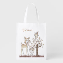 Saco de Tote de Animais da Floresta