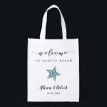Sacola Ecológica Starfish Wedding Bag for Beach Destination<br><div class="desc">Encham esta mala adorável com as suas guloseimas favoritas para receber convidados para o seu casamento!</div>