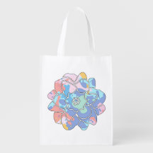 Uma flor feita de manchas de tinta