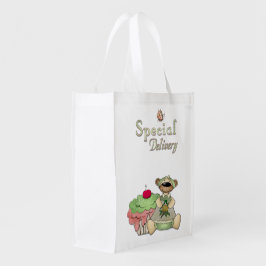 Sacola Ecológica Urso de Cupcake de Entrega Especial