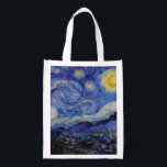 Sacola Ecológica Vincent Van Gogh - A noite de Starry<br><div class="desc">A Noite Estrelada / La nuit etoilee - Vincent Van Gogh em 1889</div>