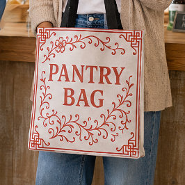 "SACOLA PANTRY VERMELHA" - TOTE CHINOISERIE