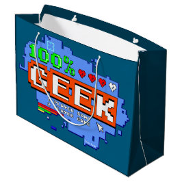 Sacola Para Presentes Grande 100% Geek