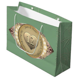 Sacola Para Presentes Grande 12/30 Pearl Aniversário do Presente Bag