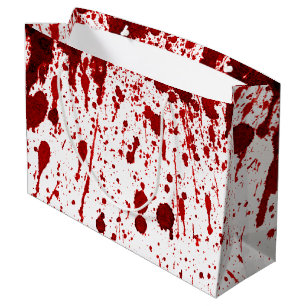 Sacola Para Presentes Grande 12,5lx4wx9h Vampiro Sanguíneo de Sangue de Grande