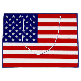 Sacola Para Presentes Grande 4º de julho Bandeira Americana USA LGB
