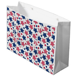 Sacola Para Presentes Grande 4 De Julho Sacos De Presente