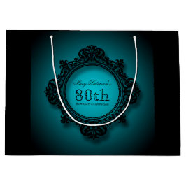 Sacola Para Presentes Grande 80 Bithday Celebration Personalized Gift Bag