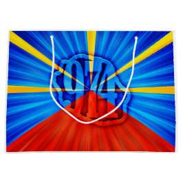 Sacola Para Presentes Grande 974 Ile de la Réunion - Drapeau réunionnais