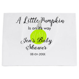 Sacola Para Presentes Grande A abóbora de neon verde está a caminho