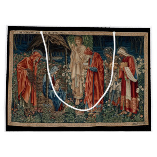 Sacola Para Presentes Grande A Adoração do Magi (por Edward Burne-Jones)