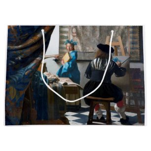 Sacola Para Presentes Grande A Arte da Pintura, Johannes Vermeer, 1666-1667