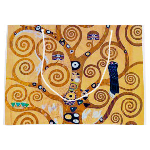 Sacola Para Presentes Grande A árvore da vida (detalhes), Klimt