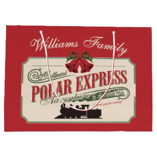 Sacola Para Presentes Grande A Aventura Polar Express Dos Comboios Acredita No