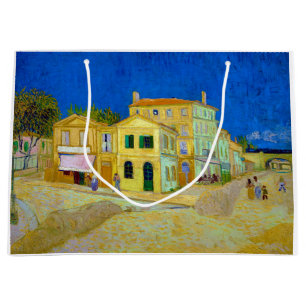 Sacola Para Presentes Grande A Casa Amarela, Van Gogh
