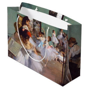 Sacola Para Presentes Grande A Classe de Dança, Edgar Degas Grande Saco do Pres