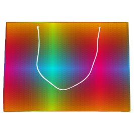 Sacola Para Presentes Grande A colorful gift bag with a vibrant gradient 
