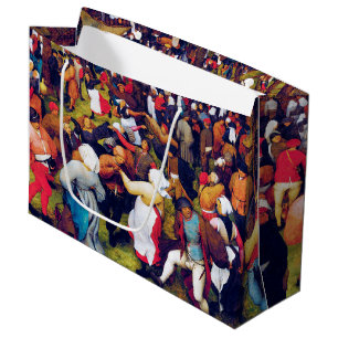 Sacola Para Presentes Grande A dança do casamento, Pieter Bruegel Large Gift Ba