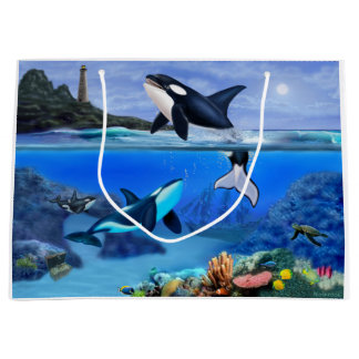 Sacola Para Presentes Grande A Família Orca