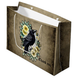 Sacola Para Presentes Grande A graça e a elegância do corvo