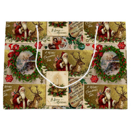 Sacola Para Presentes Grande A Happy Christmas Tide