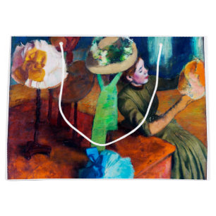 Sacola Para Presentes Grande A Loja de Chapéus, Edgar Degas