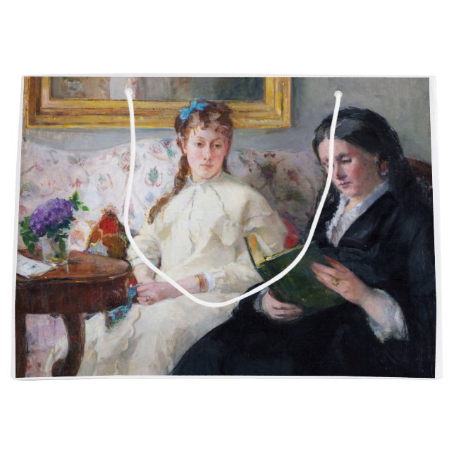 Sacola Para Presentes Grande A Mãe e Irmã do Artista, Berthe Moriso (Frente)