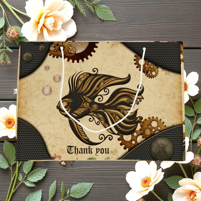 Sacola Para Presentes Grande A maravilha mecânica do peixe-galo-do-oceano. (Criador carregado)