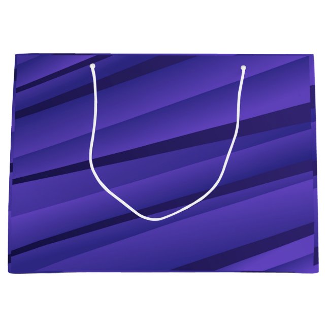 Sacola Para Presentes Grande A purple gift bag with a wavy, abstract pattern  (Frente)
